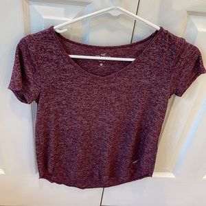Dusty Red Hollister V-Neck